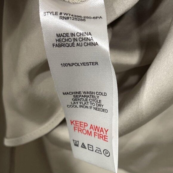 Jason Wu Satin Ruched Midi Skirt – Champagne Tan, Side Slit, Size M NWT - Picture 6 of 6